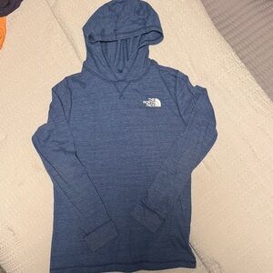 The North Face Heather Navy Blue Hooded Pullover